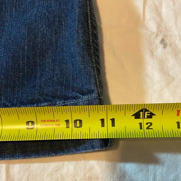 American Eagle Artist Flare Stretch Denim Jeans Blue Women's Size 12 GUC Bell - Picture 3 of 11